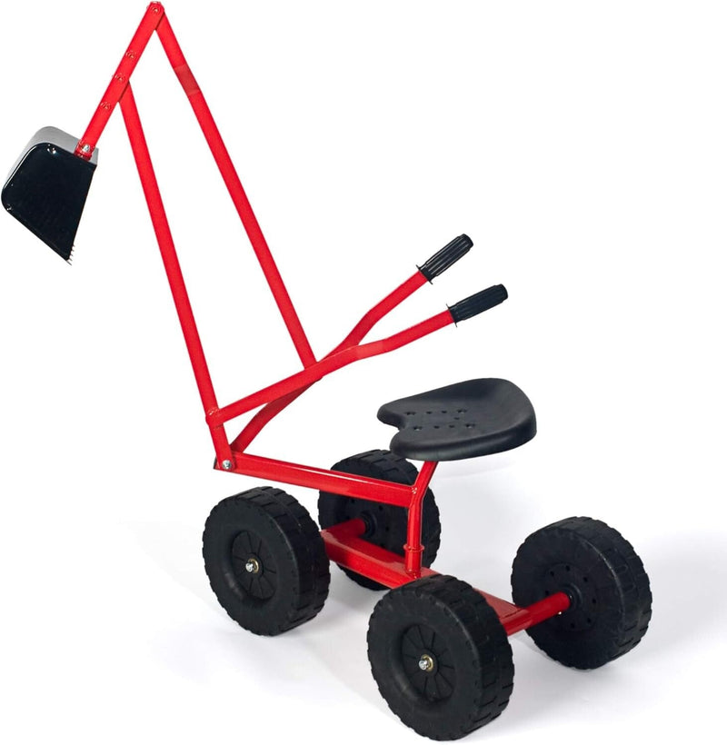 Sturdy 360° Ride-On Sand Digger Excavator Toy for Kids Ages 4+ with 70 lb Capacity