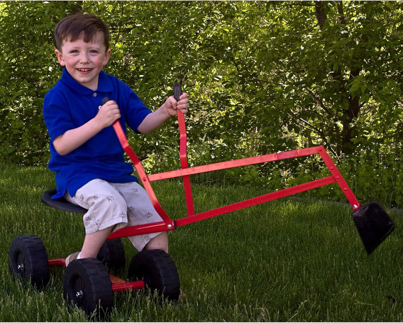 Sturdy 360° Ride-On Sand Digger Excavator Toy for Kids Ages 4+ with 70 lb Capacity