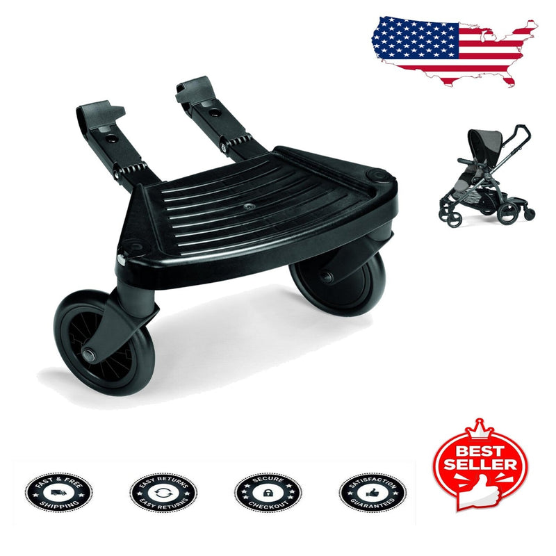 Sturdy Ride-On With Me Board for Family Strollers – Ideal Sibling Attachment