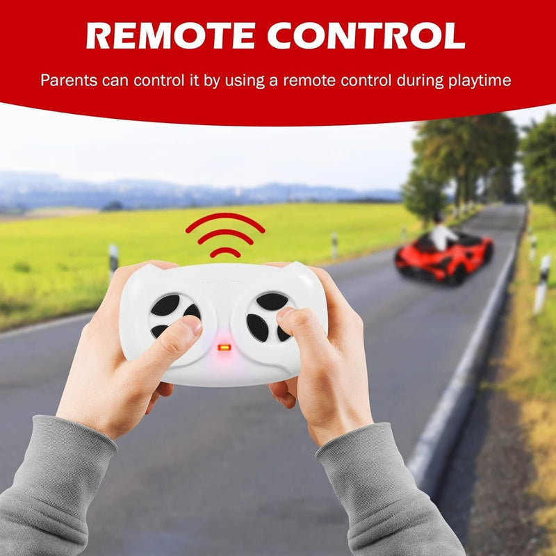 Licensed 12V Lamborghini Ride-On Car for Toddlers with Safety and Fun Features