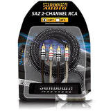 Sundown Audio - SAZ2CH - 1.5FT - 2 Channel RCA Interconnects Sundown Audio