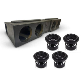 (4) Sundown SA8 v.3 & Chevy Crew Cab 07-13 & 19-26 Quad 8" Subwoofer Bass Package Sundown Audio