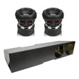 (2) Sundown Audio Z8 & Chevy Crew Cab 19-25 Dual 8" Subwoofer Box Combo Sundown Audio