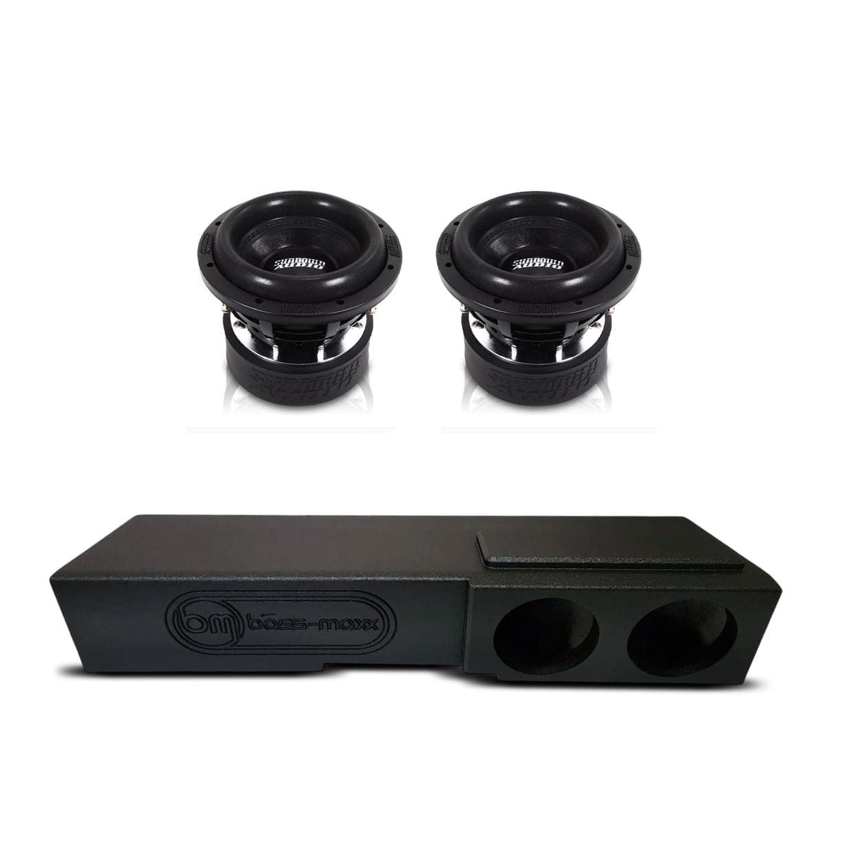 (2) Sundown SA8 v.3 & Chevy Crew Cab 07-18 Dual 8" Subwoofer Box Combo Sundown Audio
