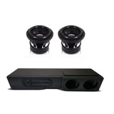 (2) Sundown SA8 v.3 & Chevy Crew Cab 07-18 Dual 8" Subwoofer Box Combo Sundown Audio