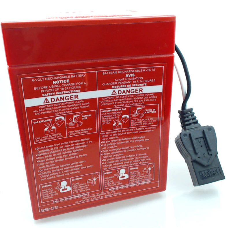 Super 6 Volt Red Battery for Power Wheels - Pack of 2