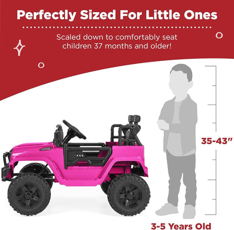 12V Kids Ride-On Truck Car with Parent Remote Control