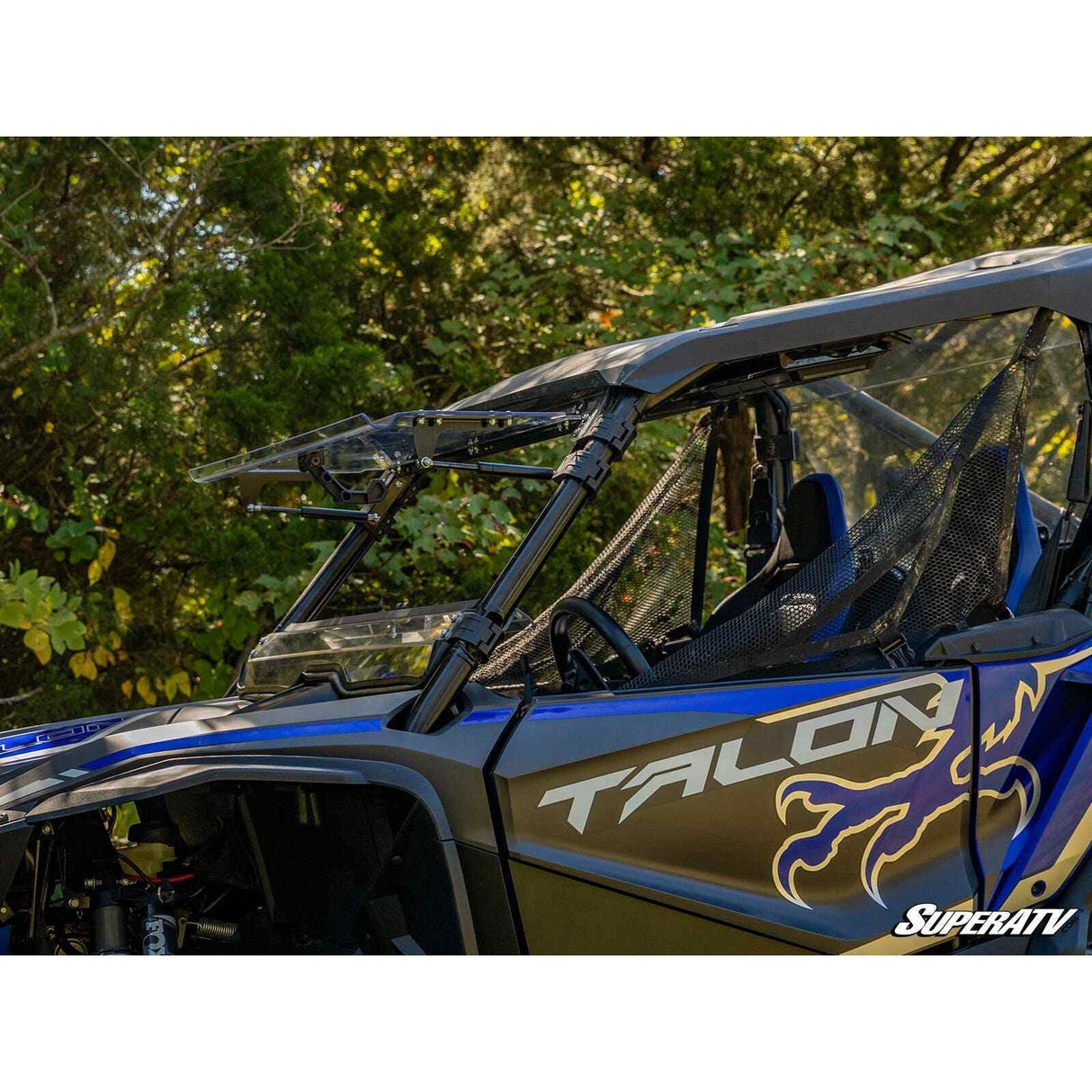 SuperATV- Honda Talon 1000 Scratch Resistant Flip Windshield