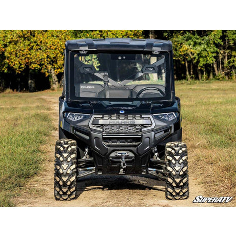 SuperATV 2017+ Polaris Ranger XP 1000 MaxDrive Power Flip Glass Windshield
