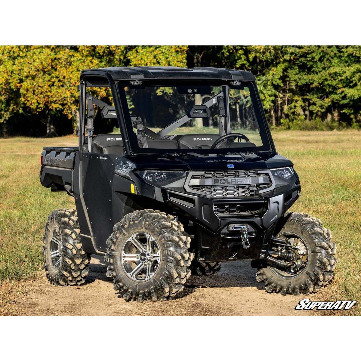 SuperATV 2015-2016 Polaris Ranger XP 570 MaxDrive Power Flip Glass Windshield