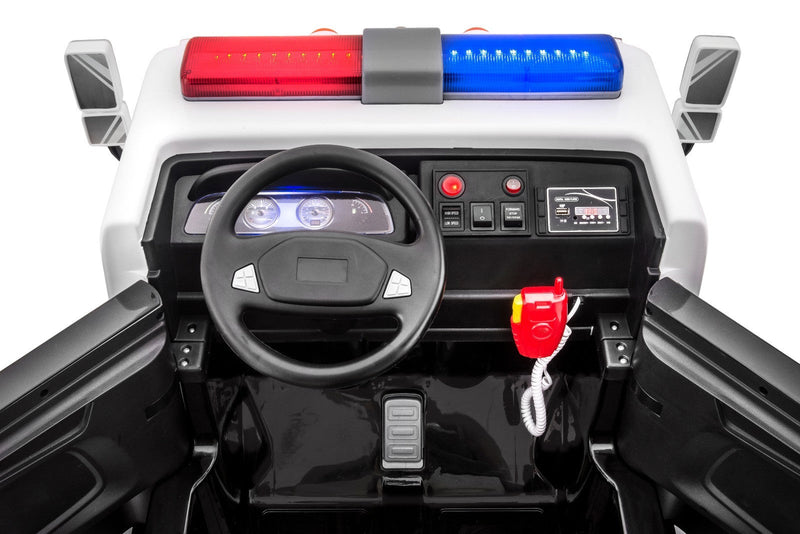 Big Rescue 4WD Police Ride-On Vehicle for Kids in Black