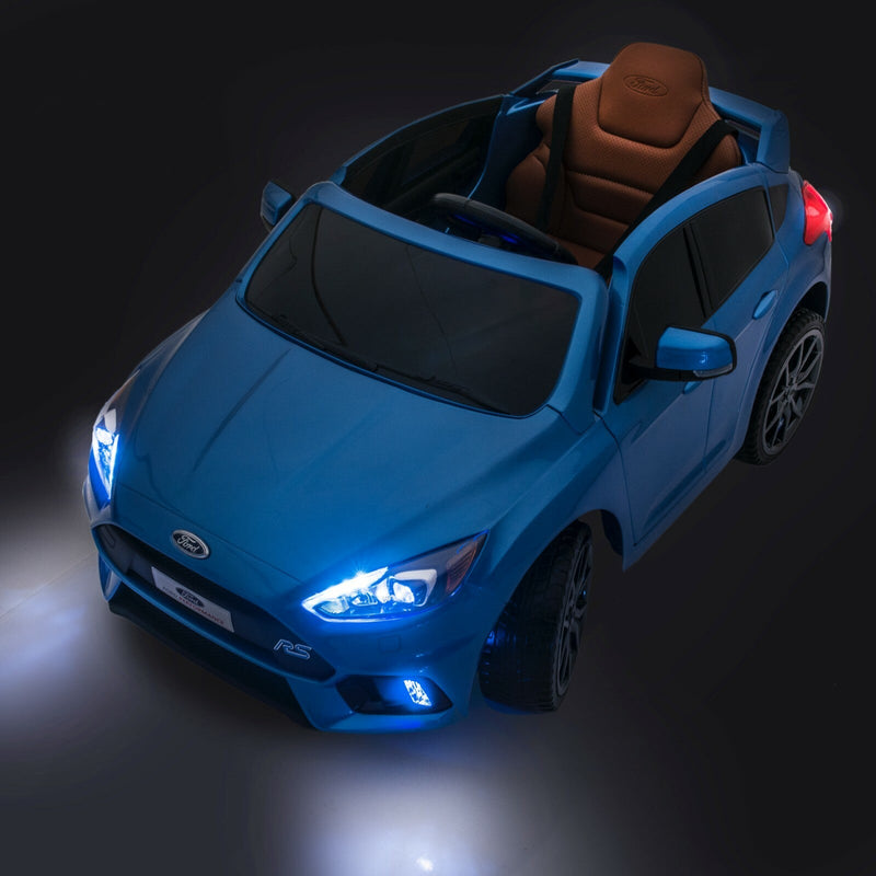 Licensed Ford Focus RS Kids Ride-On Car in Nitrous Blue