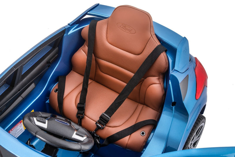Licensed Ford Focus RS Kids Ride-On Car in Nitrous Blue