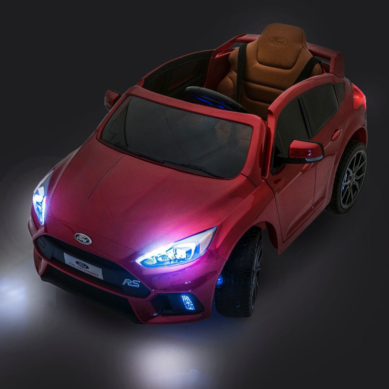 Licensed Ford Focus RS Kids Ride-On Car in Race Red