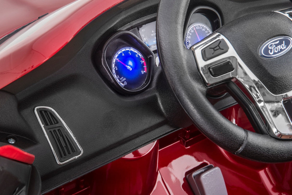 Licensed Ford Focus RS Kids Ride-On Car in Race Red