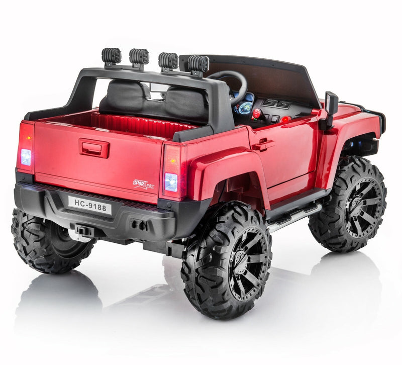 12V 4x4 Kids Ride-On Vehicle Glossy Red Warrior Model