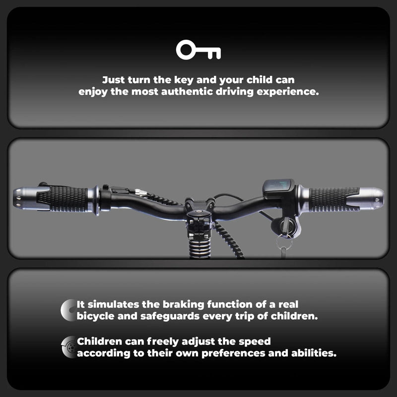 24V Kids Electric Dirt Bike 150W Ride-On Motorcycle Blue