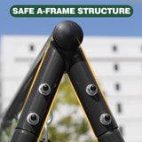550LB Capacity Outdoor Backyard Swing Set with Slide for Kids