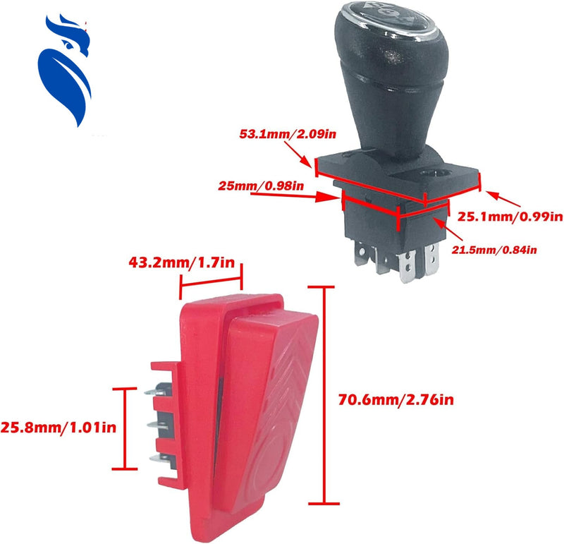 Replacement Foot Pedal Switch Kit for Kid's Power Wheels Ride-On Toys