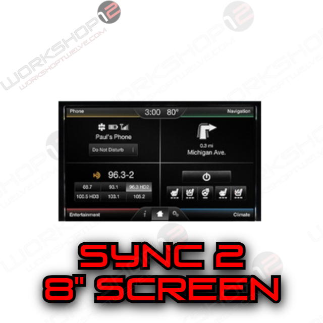 Ford F-150 2015-2021 Workshop 12 Tesla-Style Screen Workshop 12