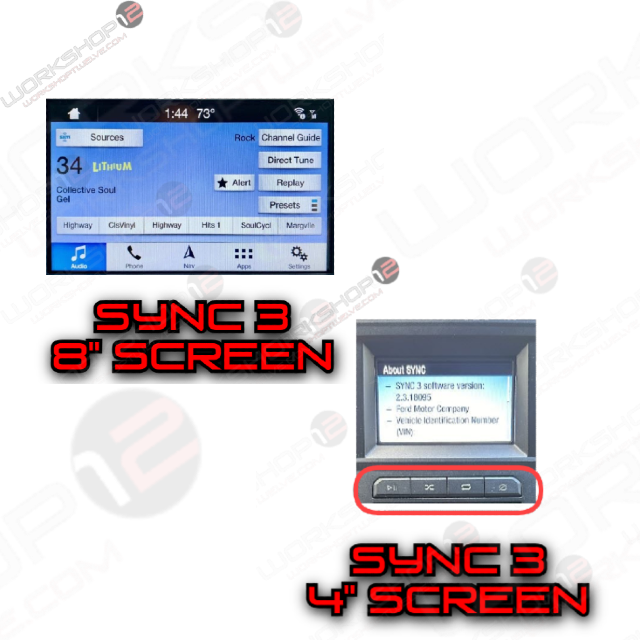 Ford F-150 2015-2021 Workshop 12 Tesla-Style Screen Workshop 12
