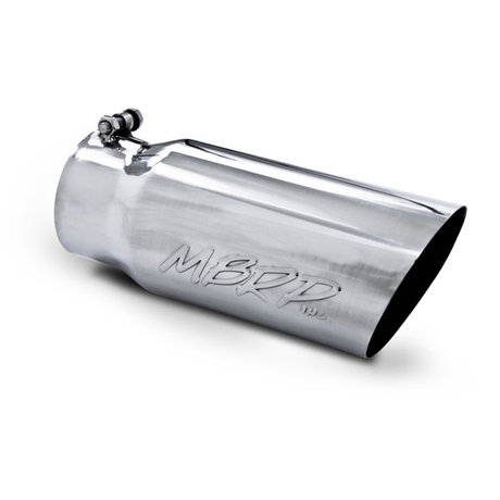 MBRP Tip - 5″ O.D. Angled Single Walled 4″ Inlet 12″ Length MBRP