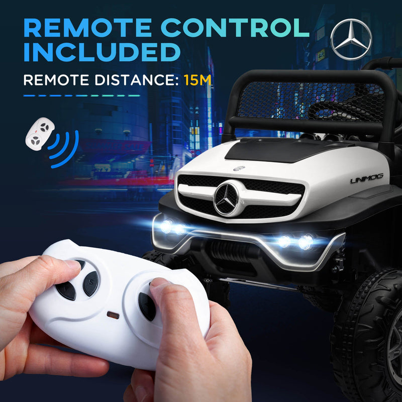 Mercedes-Benz Unimog 12V Kids Ride on Truck with Remote Control - Officially Licensed