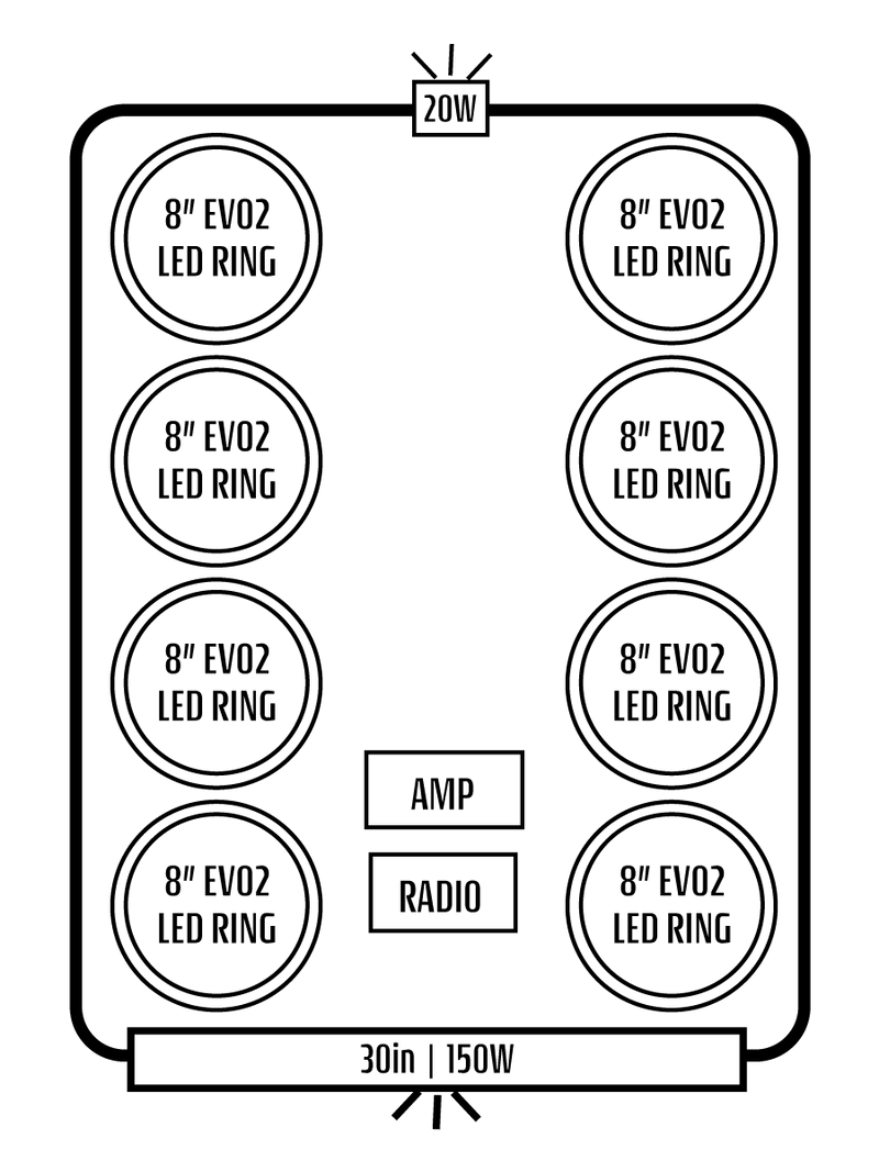 2019+ Honda Talon 1000R-4 / 1000X-4 Stereo Tops (4-Seat)