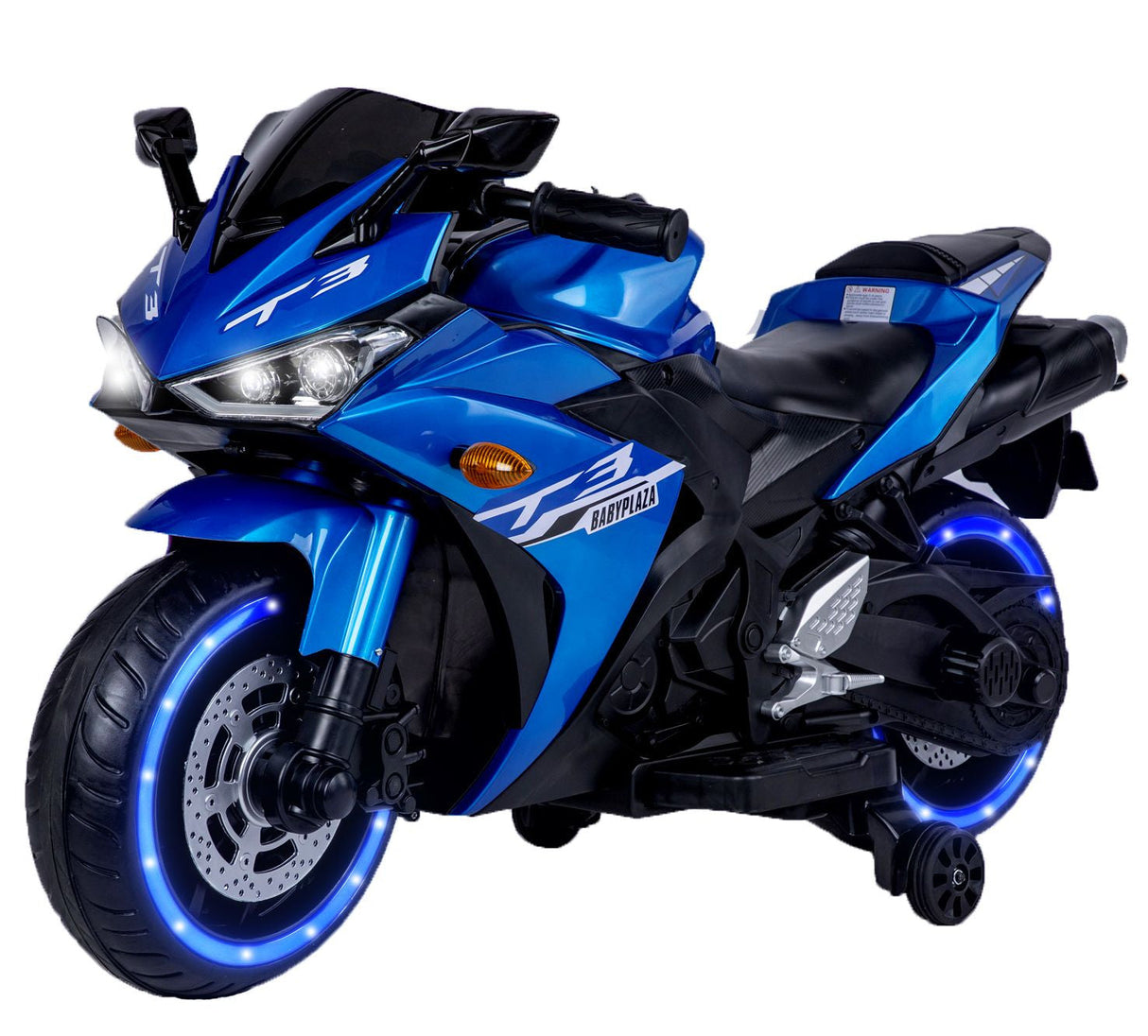12V Electric Ride-On Motorcycle Toy for Kids Ages 3-6 Boys and Girls