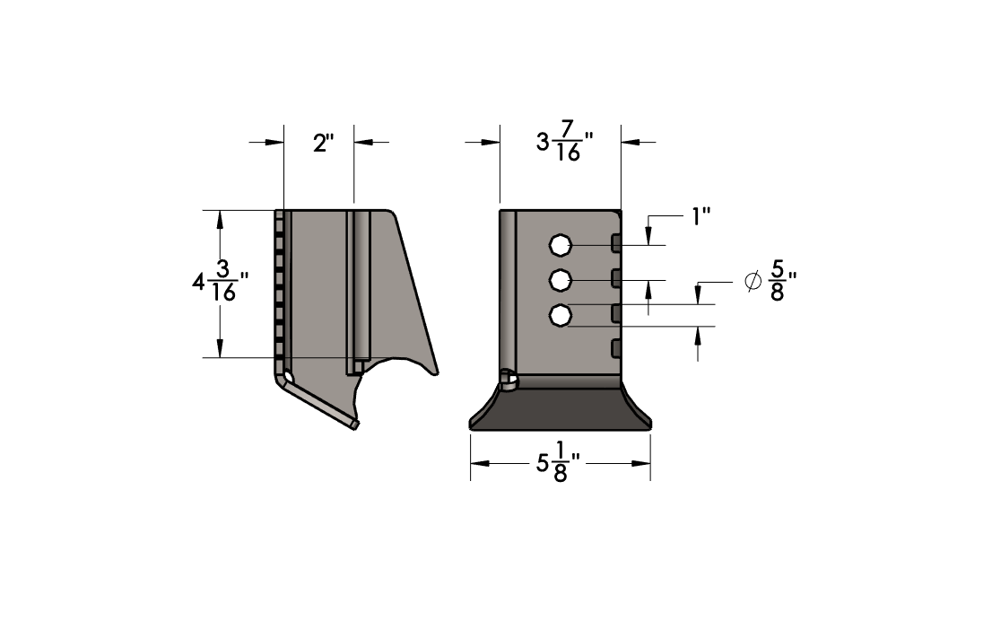 Short Offset Axle Panhard Bracket