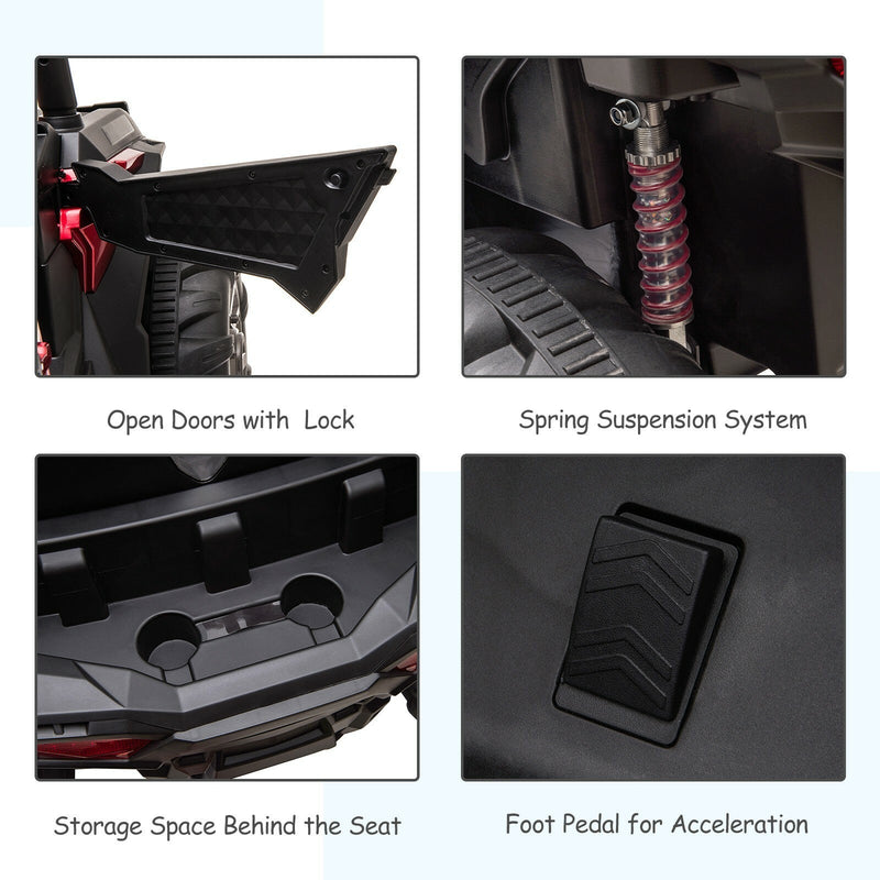 2021 ATV Quad with EVA Wheels, Leather Seats, and Remote Control
