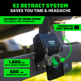 2" x 43" Retractable Transom Tie-Down Straps (2-Pack)