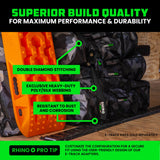 2" x 10' Retractable E-Track Ratchet Straps