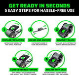 2" x 10' Retractable E-Track Ratchet Straps