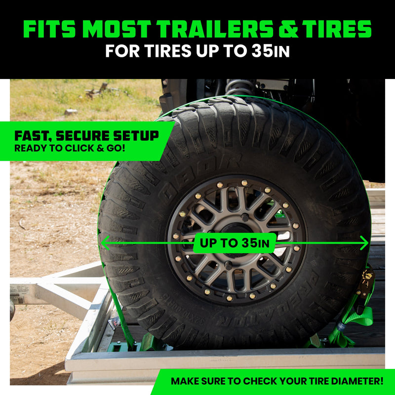 UTV Wheel Chock Tie-Down Kit