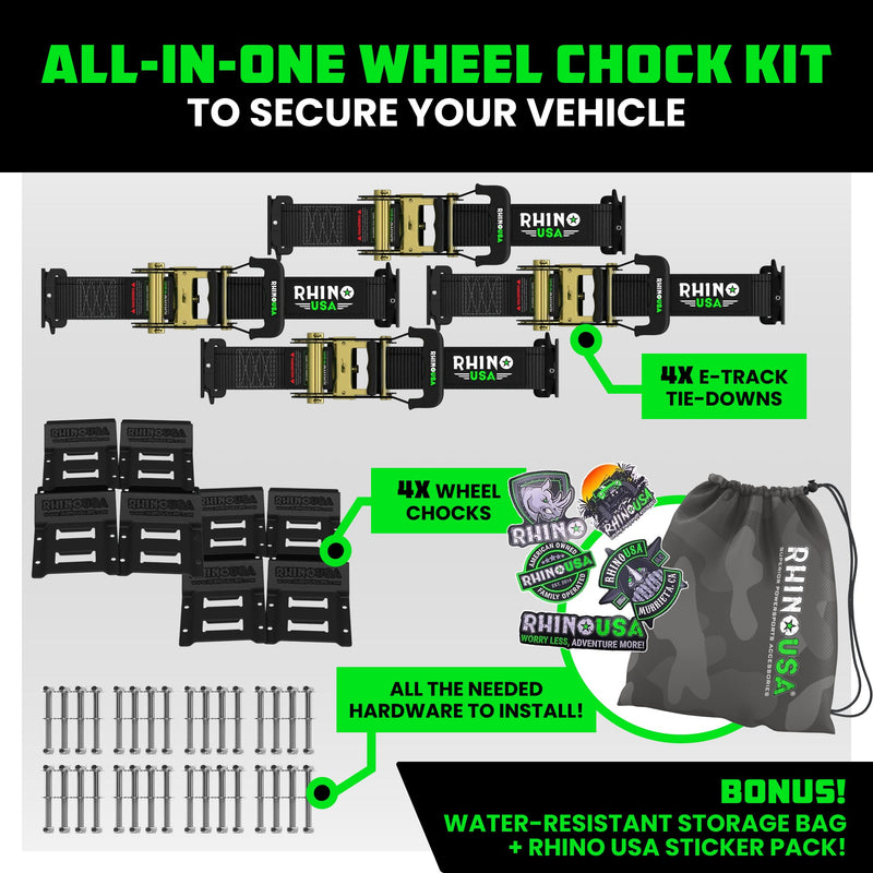 UTV Wheel Chock Tie-Down Kit