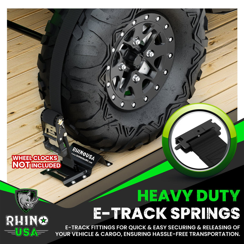 E-Track Ratchet Tie-Down Straps
