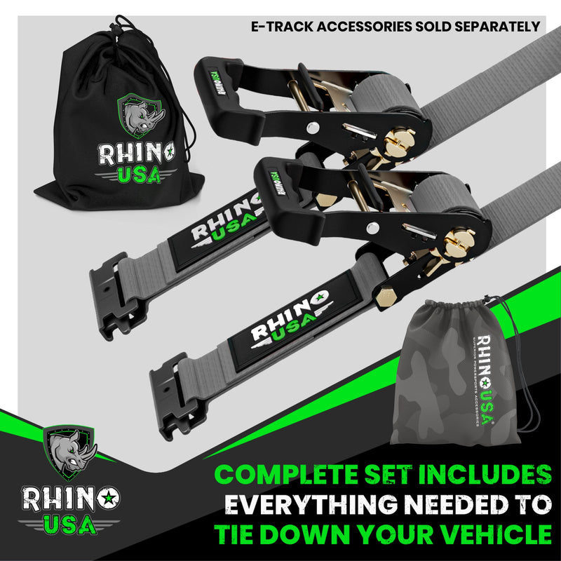 E-Track Ratchet Tie-Down Straps