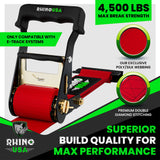 E-Track Ratchet Tie-Down Straps