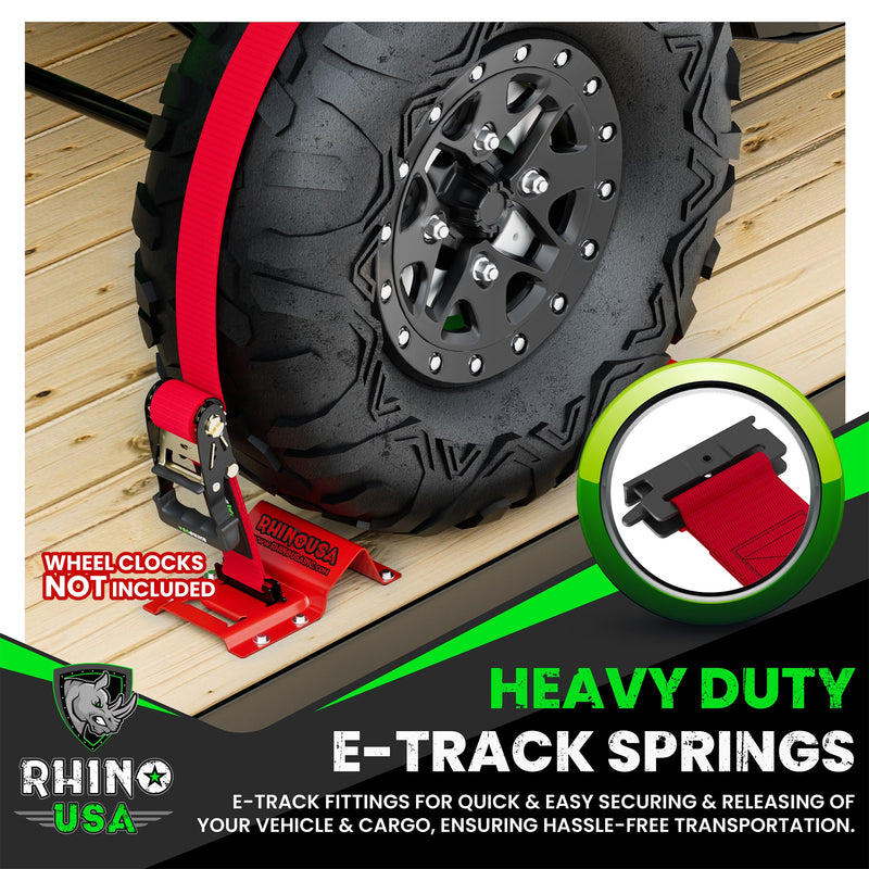 E-Track Ratchet Tie-Down Straps