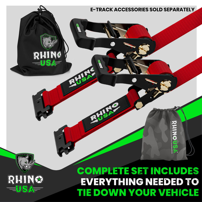 E-Track Ratchet Tie-Down Straps