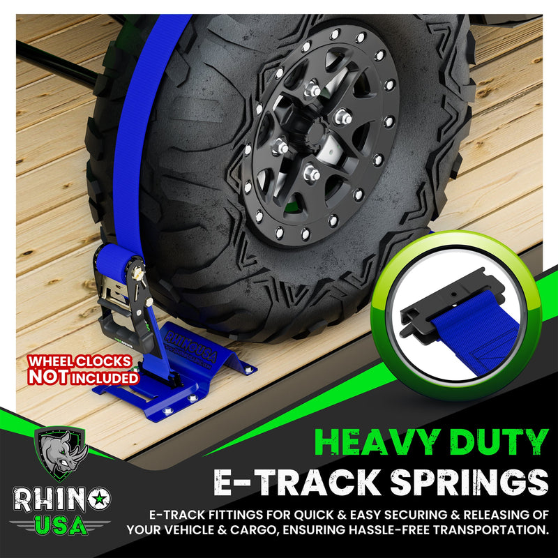 E-Track Ratchet Tie-Down Straps