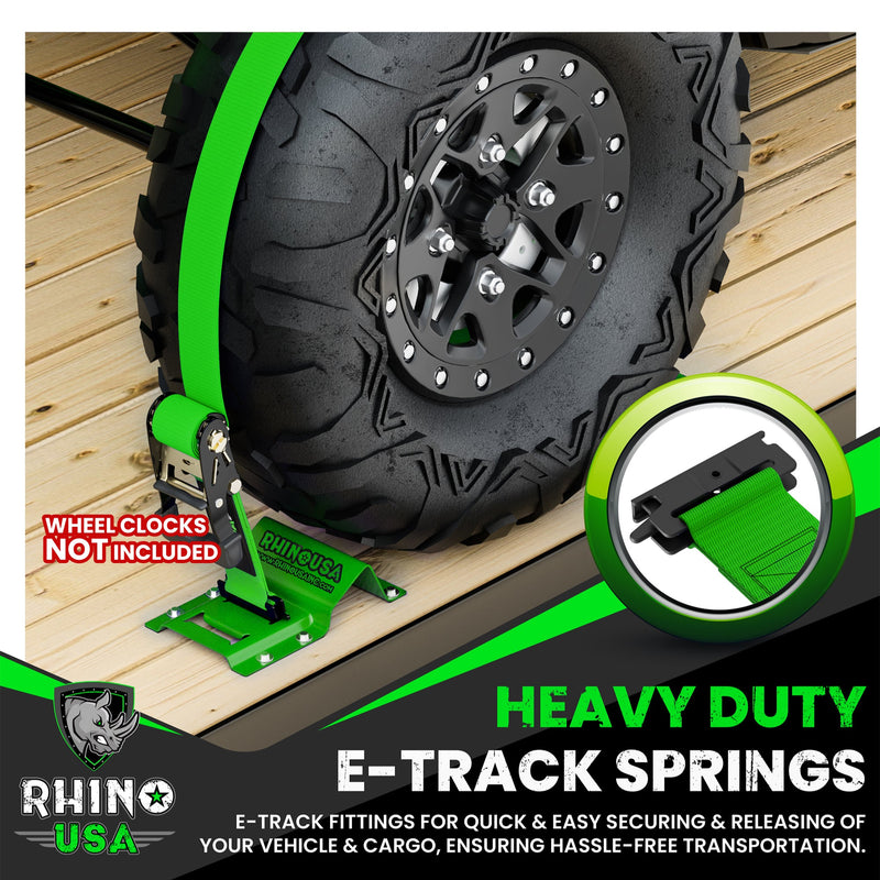 E-Track Ratchet Tie-Down Straps