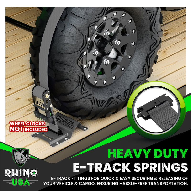 E-Track Ratchet Tie-Down Straps