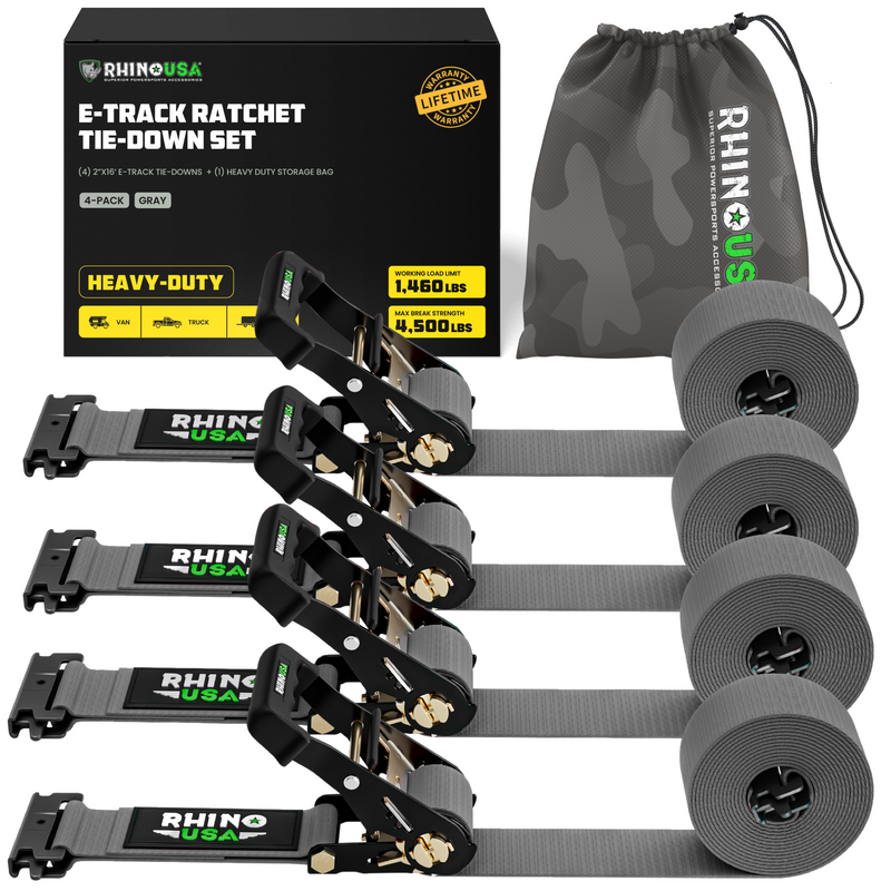 E-Track Ratchet Tie-Down Straps