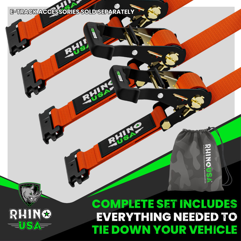E-Track Ratchet Tie-Down Straps