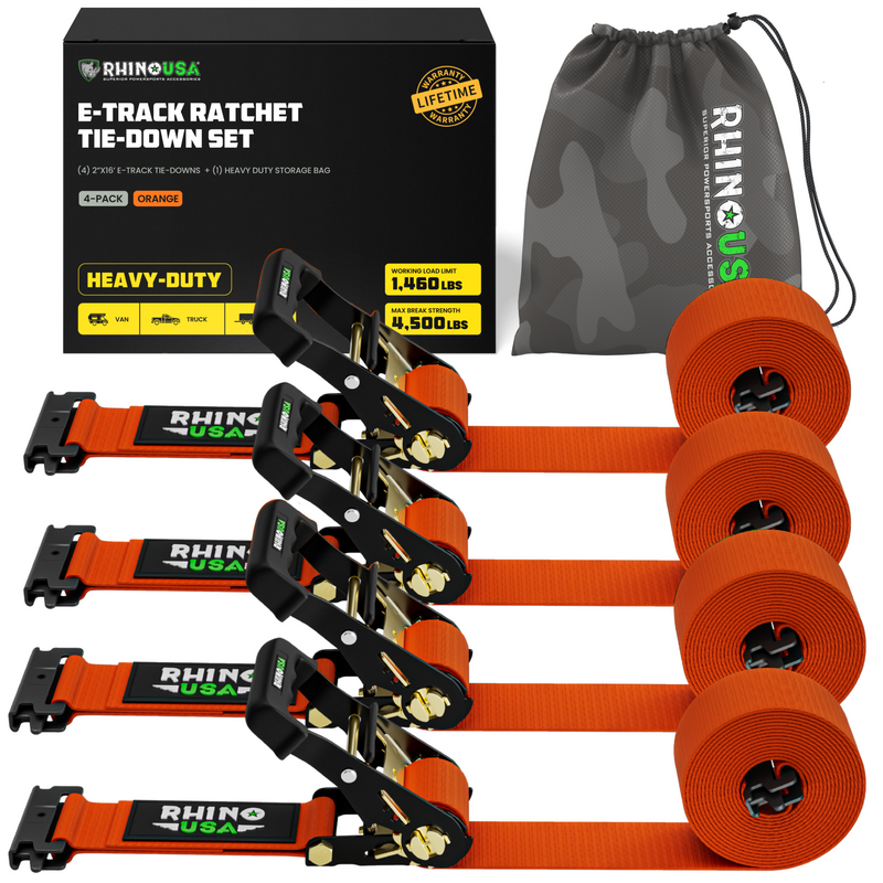 E-Track Ratchet Tie-Down Straps