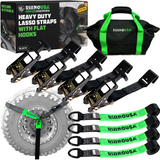 Car Tie-Down Lasso Straps (Flat-Hooks)