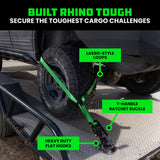 Car Tie-Down Lasso Straps (Flat-Hooks)