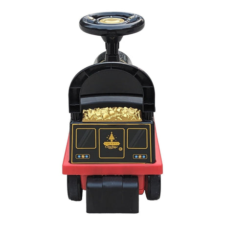 Tempi Electric Train Ride-On Toy with Lights, Sounds, and Storage Tracks